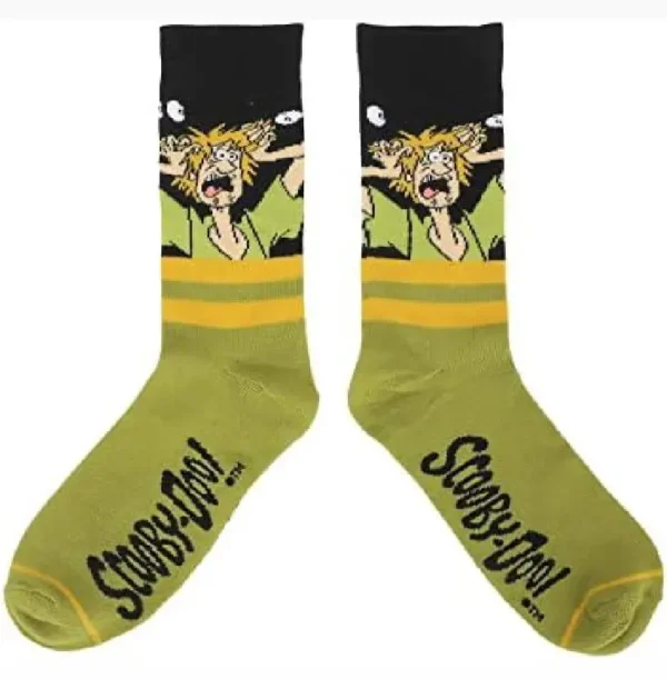 Anime sock, green and black, Scooby-Doo