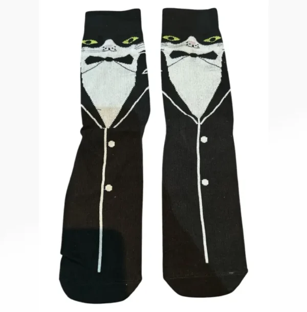 Black anime cat sock