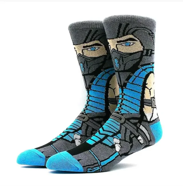Gray and blue anime sock Sab Zizo