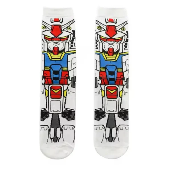 White anime robot sock