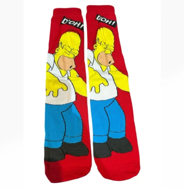 Red anime sock Homer Simpson