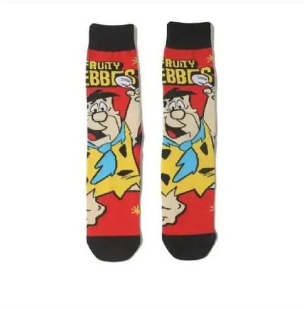 Red and black anime sock, Rock Man
