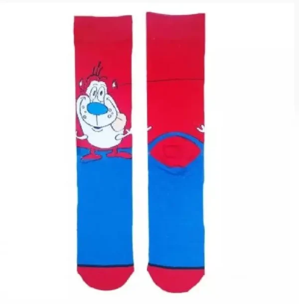 Red and blue anime Santa Claus sock