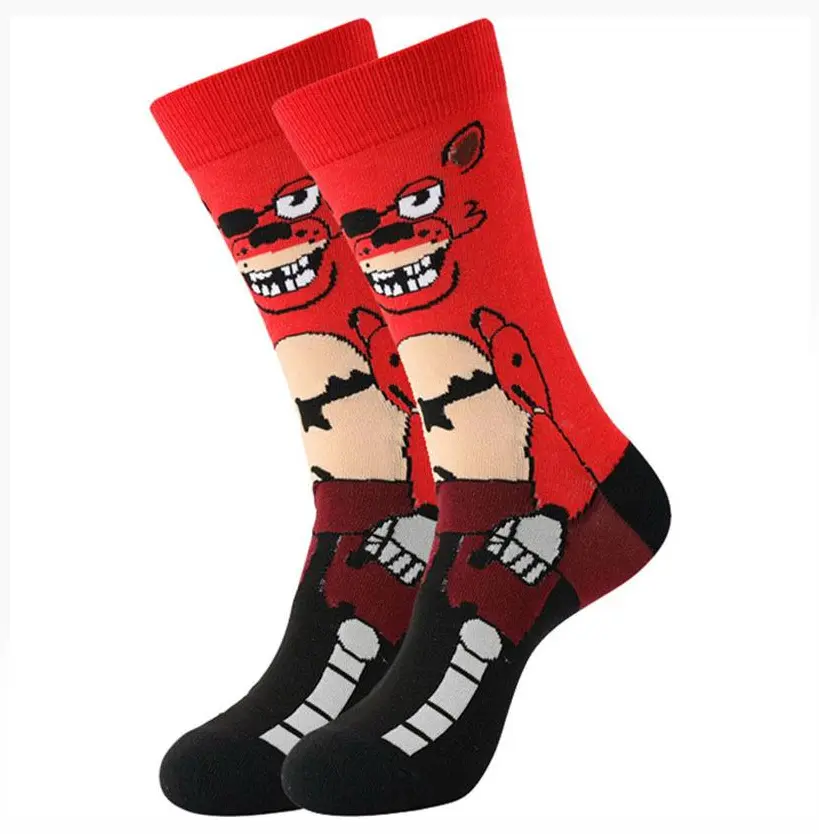 Red and black anime sock