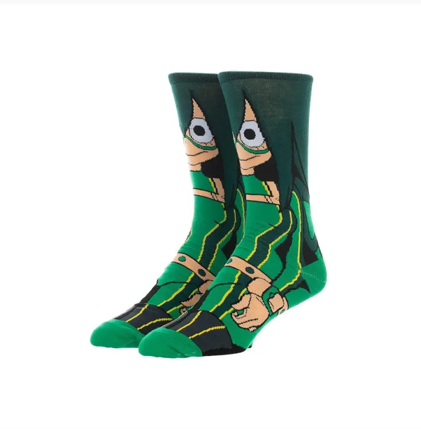 Green anime fuzzy sock