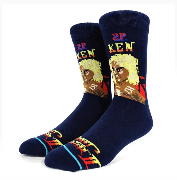 Dark Blue Anime Sock 1958