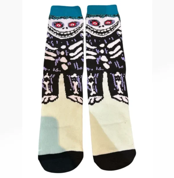 Blue and white anime sock Jack Skellington