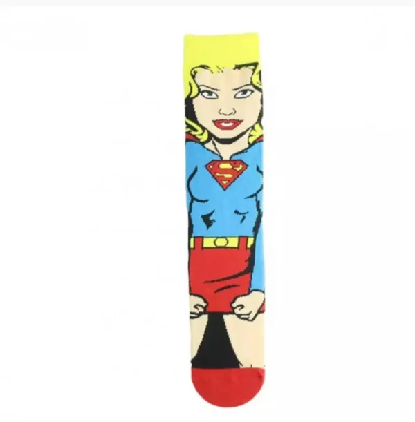 Blue and red anime sock Supergirl
