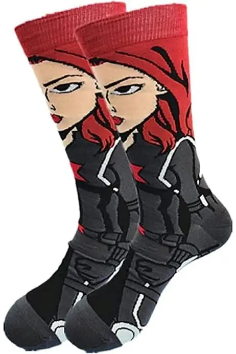 Anime sock black and red Black Widow