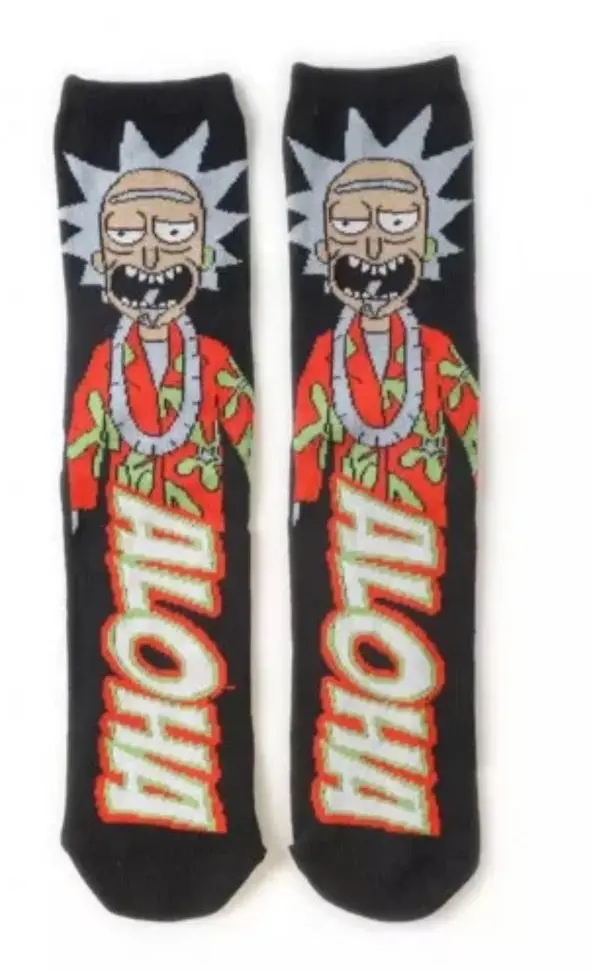 Anime sock black and red Rick Sanchez