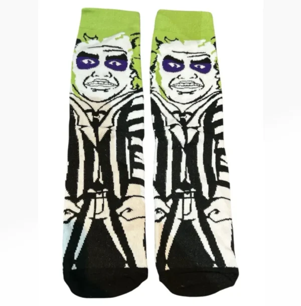 جورب انمي بيتلجوس رعب أخضر أسود