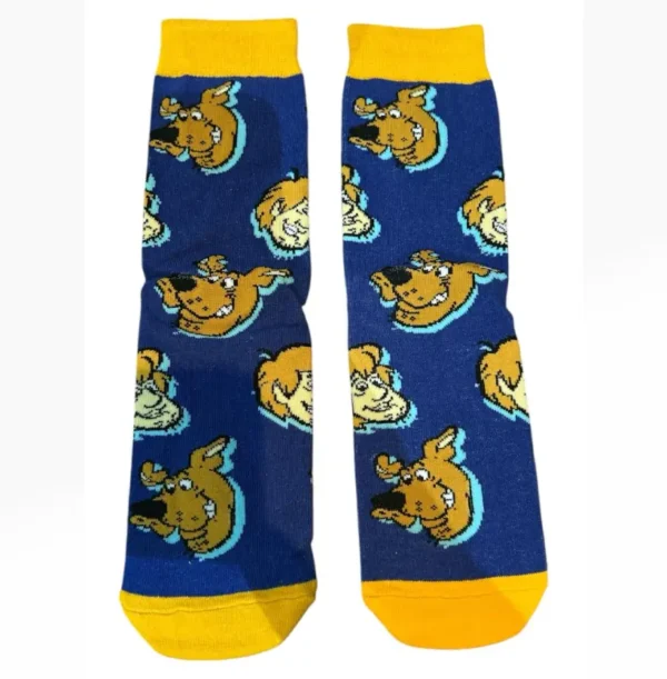 Blue and yellow Scooby-Doo anime sock