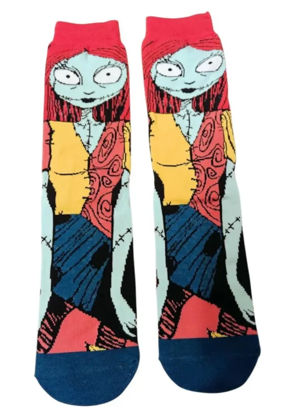Blue and red anime girl sock