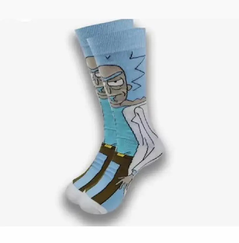 جورب ريك آند مورتي أزرق فاتح رصاصي