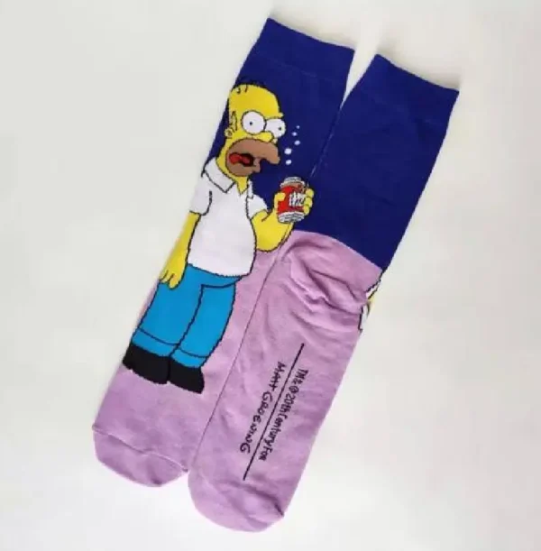 Purple and dark blue anime sock