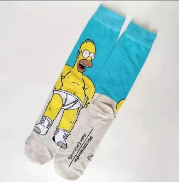Anime sock gray and blue Homer