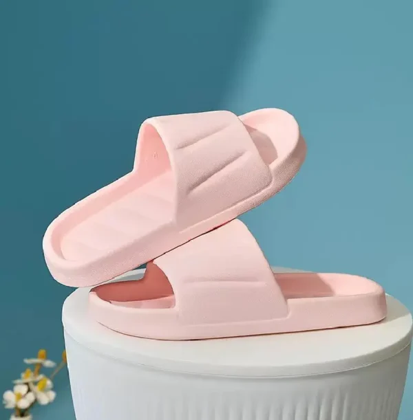 Pink striped slipper