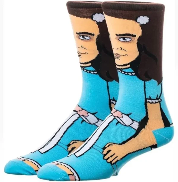 Blue anime sock, crazy