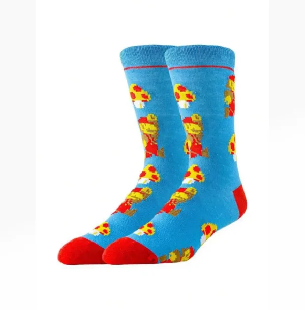Blue anime sock with Winnie the Pooh